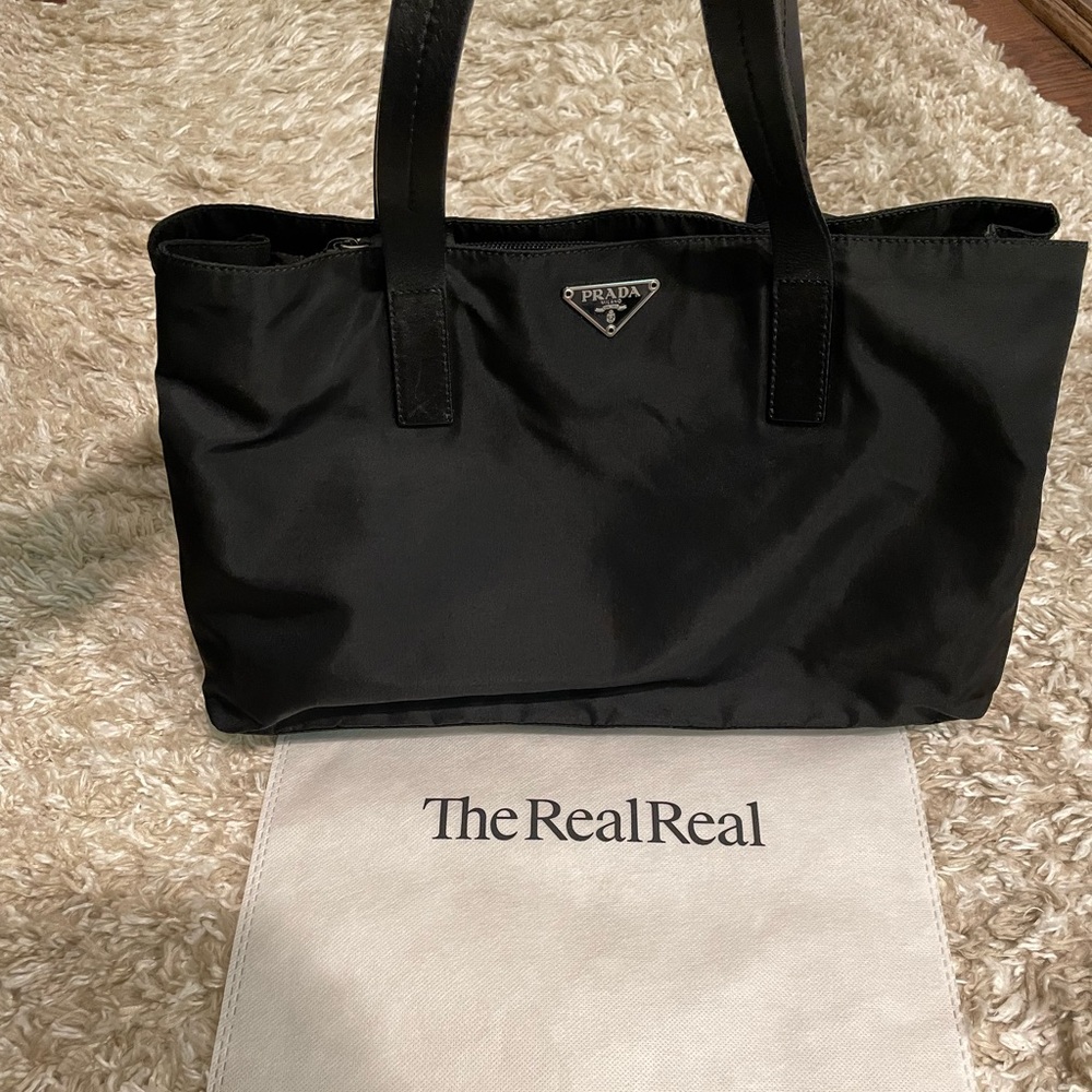 Prada Nylon Black Tote Small